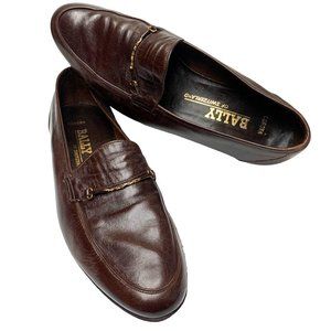 Retro BALLY Switzerland Corona Leather‎ Bit Dress Shoes